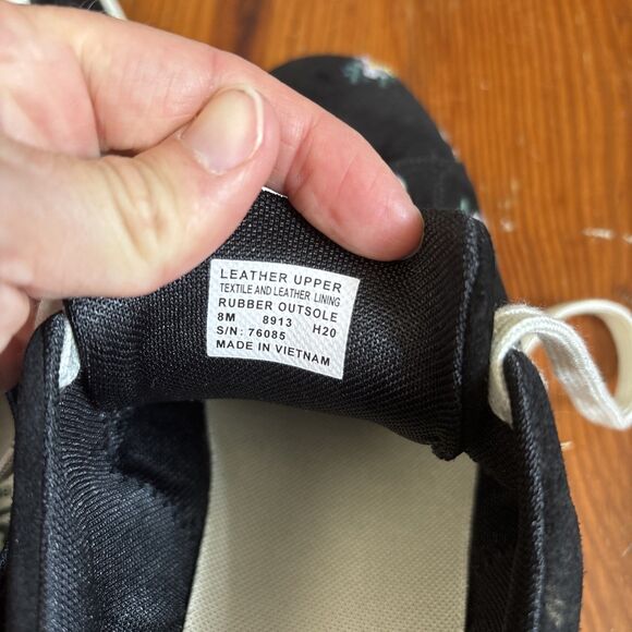 Tory Burch Womens Howell Court Sneakers Black Ditsy Daybreak Floral size 8 - Picture 7 of 7